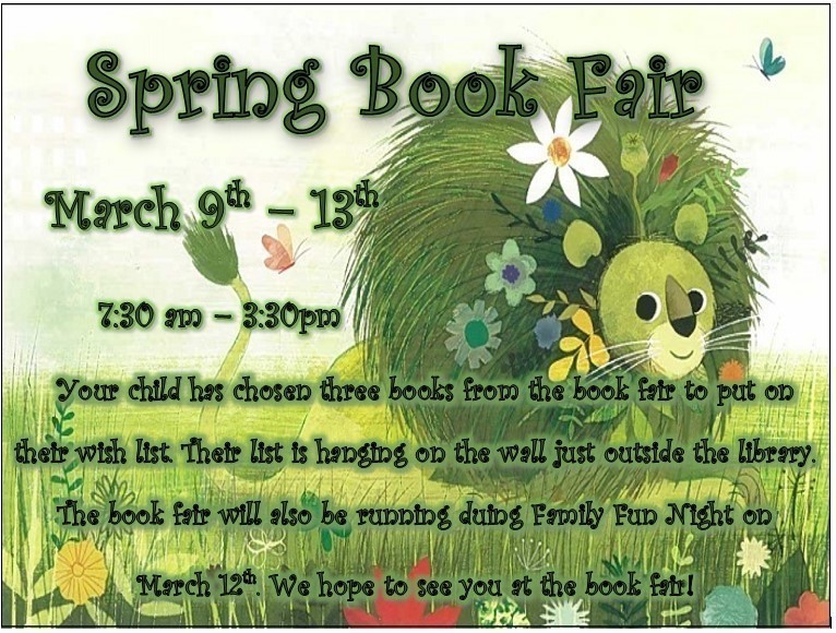 Spring Book Fair Flyer