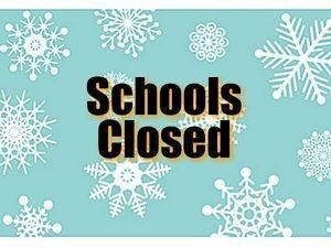 school closed sign