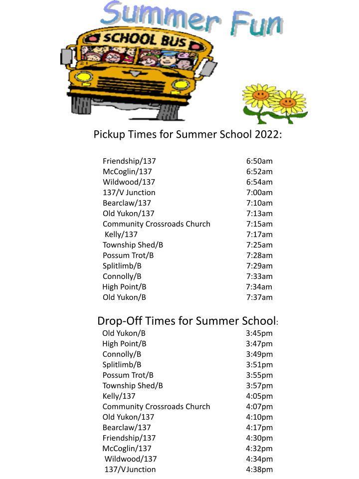 bus routes schedule